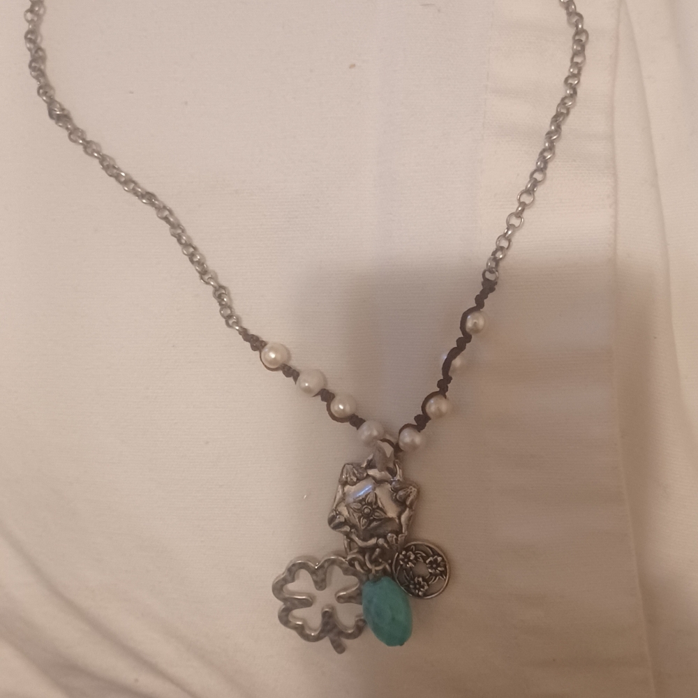 Lucky Brand Southwestern Style Charm Necklace